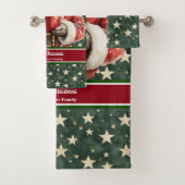 Feestelijke Santa Claus Badhanddoek Set voor Gift Bad Handdoek (Insitu)