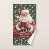 Feestelijke Santa Claus Badhanddoek Set voor Gift Bad Handdoek (Handdoek)