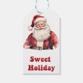 Feestelijke Santa Claus vakantie labels voor lieve Cadeaulabel (Voorkant)