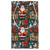 Feestelijke Santa Delight Klein Cadeauzakje (Achterkant)