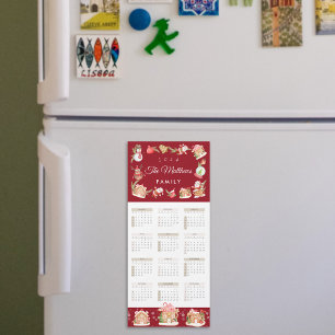 Feestelijke Santa Gingerbread House 2024 Magnetisc