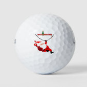Feestelijke Santa Golf cadeau voor papa en opa Golfballen (Voorkant)