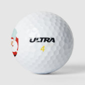 Feestelijke Santa Golf cadeau voor papa en opa Golfballen (Logo)
