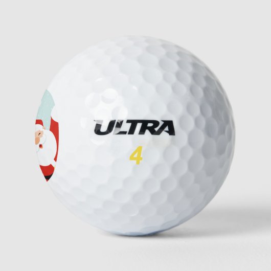 Feestelijke Santa Golf cadeau voor papa en opa Golfballen (Logo)