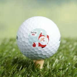 Feestelijke Santa Golf cadeau voor papa en opa Golfballen