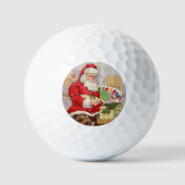 Feestelijke Santa Golf cadeau voor papa en opa Golfballen (Voorkant)