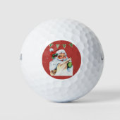 Feestelijke Santa Golf cadeau voor papa en opa Golfballen (Voorkant)