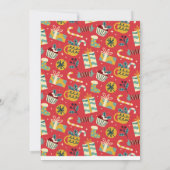 Feestelijke Santa Hat Kerstfeest Uitnodiging (Achterkant)