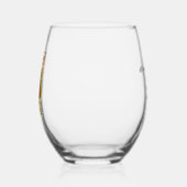 Feestelijke Santa Mahj-wijn glas (Links)