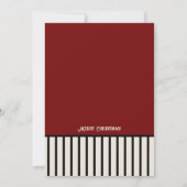 Feestelijke Santa Rood Groen Vrolijk Kerstfeest Kaart (Achterkant)