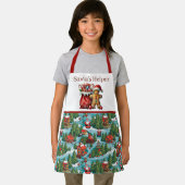 Feestelijke Santa's helper unisex kinder Schort (Insitu)