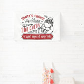 Feestelijke Santa's keuze Hot cacao bar verkopers Spandoek (Insitu)