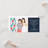 Feestelijke Scandinavische volks kunst vakantie fo Kaart (Voorkant / Achterkant in situ)