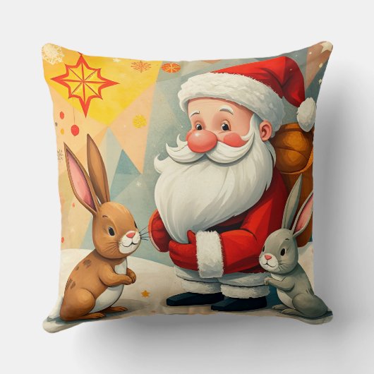 Feestelijke scène van Sinterklaas met Schattige ko Kussen (Achterkant)