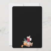 Feestelijke Schattigee Drinken Party Eet Drink & W Kaart (Achterkant)