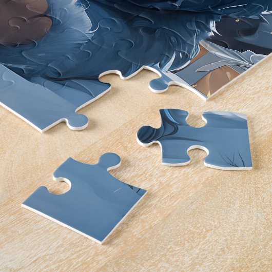 Feestelijke Schattigee Kerst Beer puzzel Legpuzzel (Zijkant)