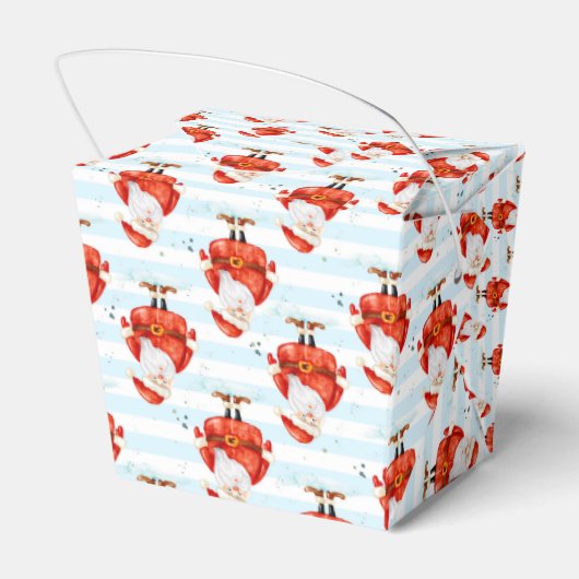 Feestelijke Schattigee Kerstman Bedankdoosjes (Achterkant)