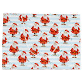 Feestelijke Schattigee Kerstman Groot Cadeauzakje (Achterkant)