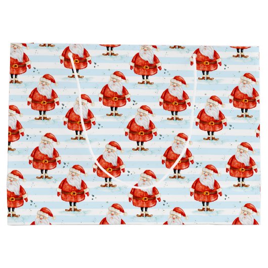 Feestelijke Schattigee Kerstman Groot Cadeauzakje (Achterkant)