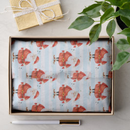 Feestelijke Schattigee Kerstman Tissuepapier