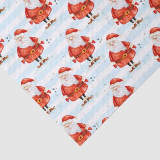 Feestelijke Schattigee Kerstman Tissuepapier (Detail)