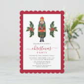 Feestelijke Schattigee notenkraker kerstfeest Kaart (Staand voorkant)