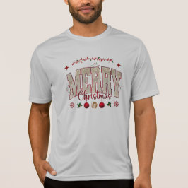 Feestelijke Schattigee vrolijke kerstvakantie ontw T-shirt