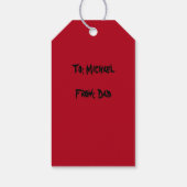 Feestelijke schedel cadeau Label Cadeaulabel (Achterkant)