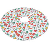 Feestelijke schetsen Santas en Gumdrops Kerstboom Rok (Gekanteld)