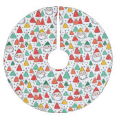Feestelijke schetsen Santas en Gumdrops Kerstboom Rok (Voorkant)