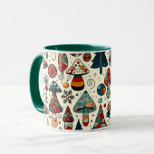 Feestelijke schimmels mok (Voorkant links)