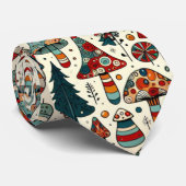 Feestelijke schimmels stropdas (Opgerold)