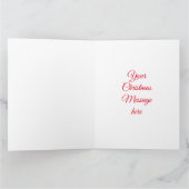 Feestelijke Schotse Sneeuwman Kaart (Binnen)