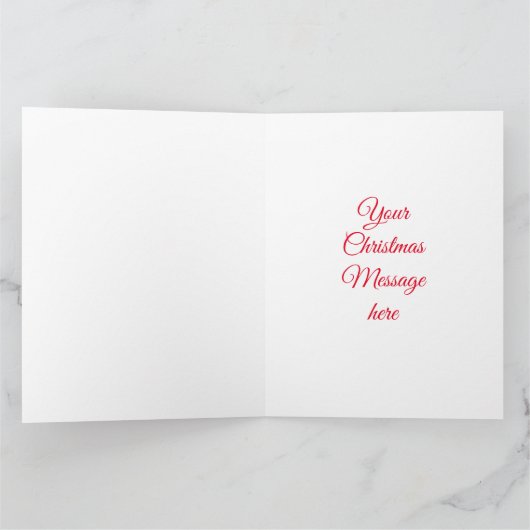 Feestelijke Schotse Sneeuwman Kaart (Binnen)