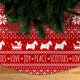 Feestelijke Scottie Honden Kerstmis | Schotse Terr Kerstboom Rok