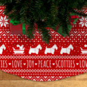 Feestelijke Scottie Honden Kerstmis | Schotse Terr Kerstboom Rok