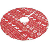 Feestelijke Scottie Honden Kerstmis | Schotse Terr Kerstboom Rok (Gekanteld)