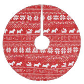 Feestelijke Scottie Honden Kerstmis | Schotse Terr Kerstboom Rok (Voorkant)