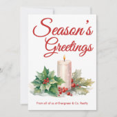 Feestelijke Script Holiday Kaart van ons team (Voorkant)