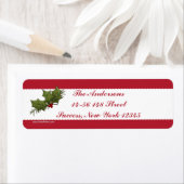 Feestelijke seizoen retour adreslabels etiket (Insitu)