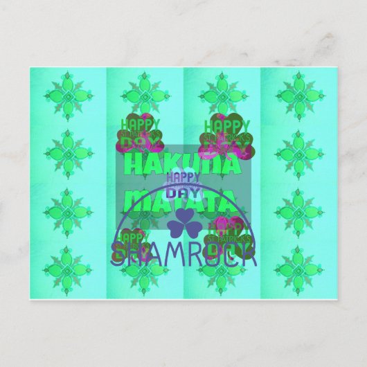 Feestelijke Shamrock boeiend St. Patrick's Floral Briefkaart (Voorkant)