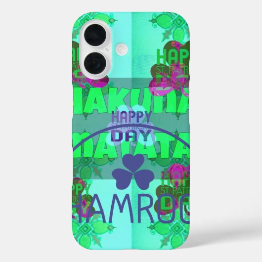 Feestelijke Shamrock boeiend St. Patrick's Floral Case-Mate iPhone Case (Achterkant)