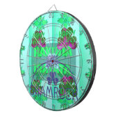 Feestelijke Shamrock boeiend St. Patrick's Floral Dartbord (Voorkant Rechts)