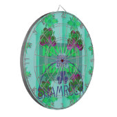 Feestelijke Shamrock boeiend St. Patrick's Floral Dartbord (Voorkant Links)