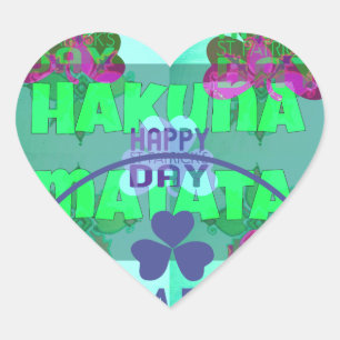 Feestelijke Shamrock boeiend St. Patrick's Floral Hart Sticker