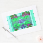 Feestelijke Shamrock boeiend St. Patrick's Floral Rechthoekige Sticker (Envelop)