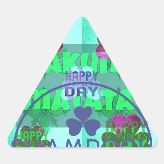 Feestelijke Shamrock boeiend St. Patrick's Floral Sticker (Voorkant)