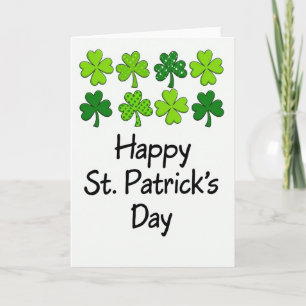 Feestelijke Shamrock Gelukskaart Kaart