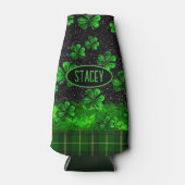 Feestelijke Shamrock gepersonaliseerd Flesjeskoeler (Voorkant)