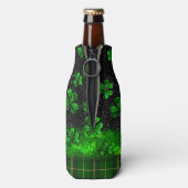 Feestelijke Shamrock gepersonaliseerd Flesjeskoeler (Fles Achterkant)